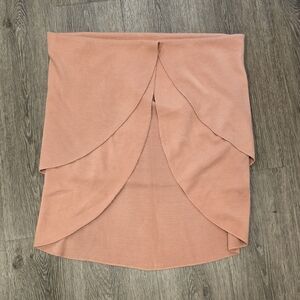 Women's Rose Blush Pink Sweater Pancho XL